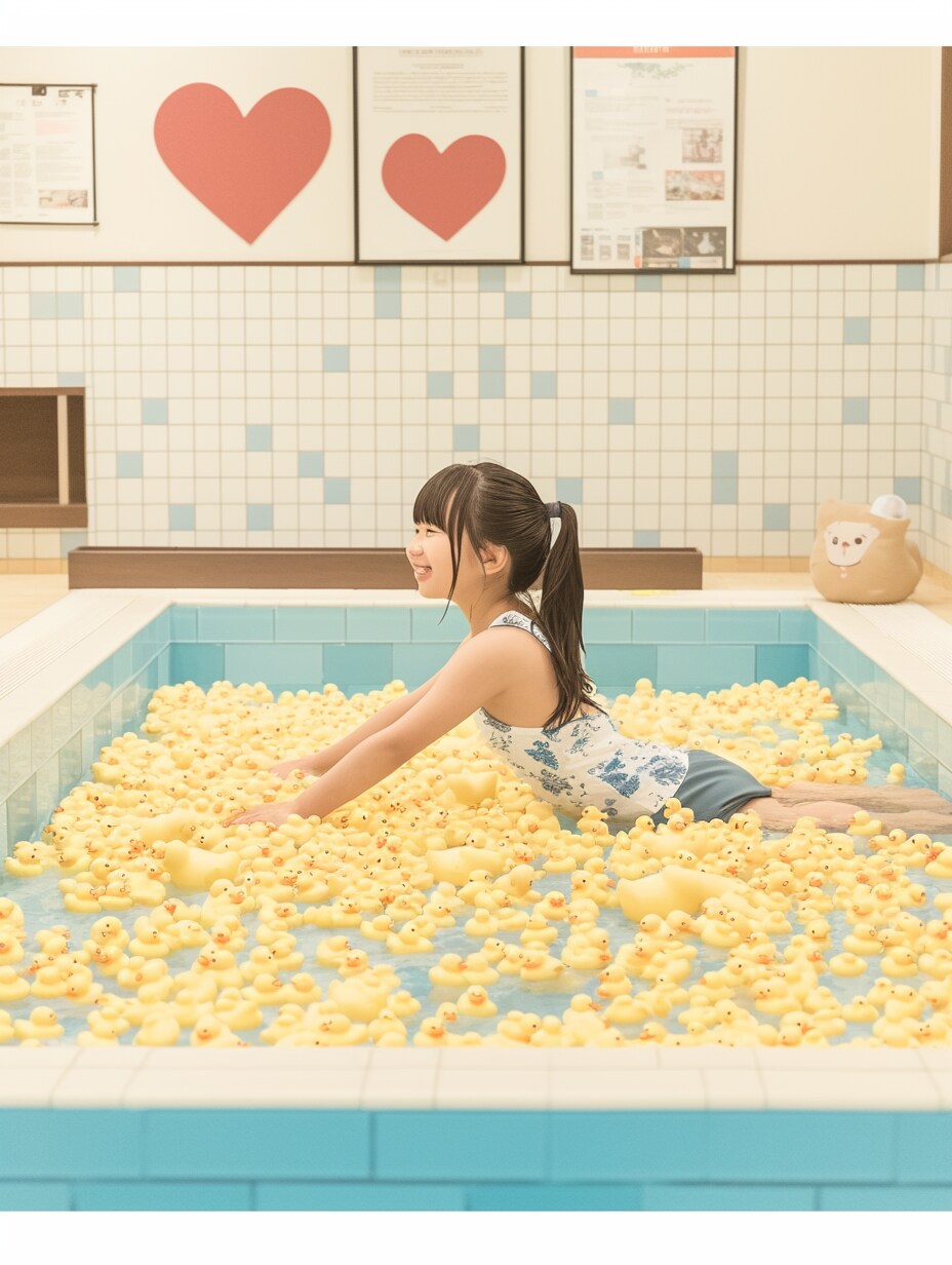 アヒル銭湯 | の人気AIイラスト・グラビア