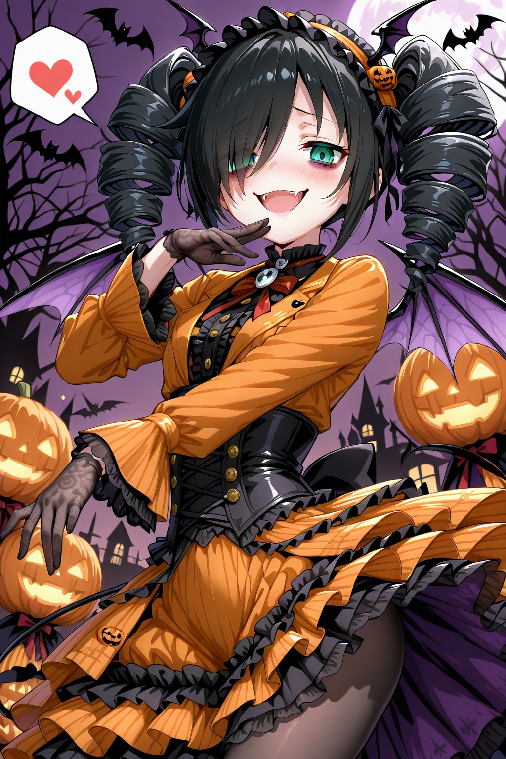 ハロウィン吸血鬼黒木智子 | の人気AIイラスト・グラビア