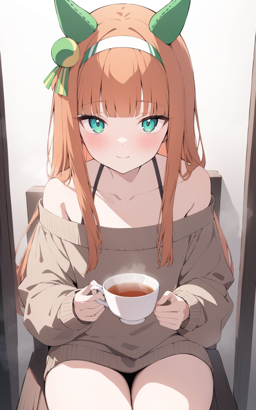 紅茶と肩出しスズカ