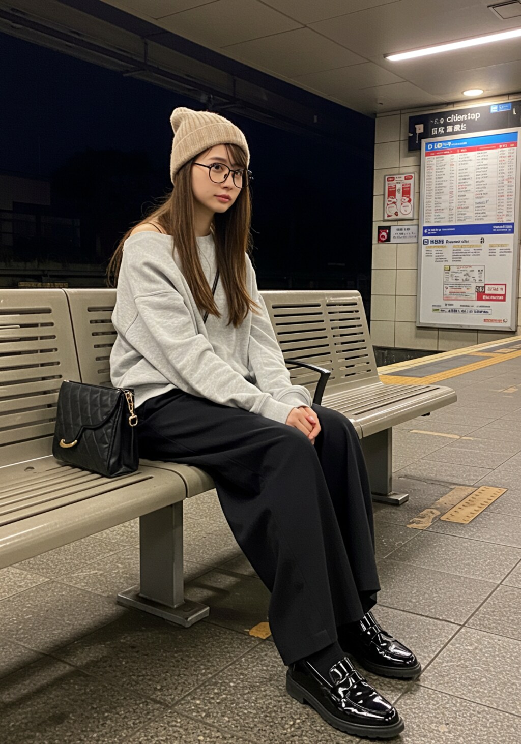 終電待ち