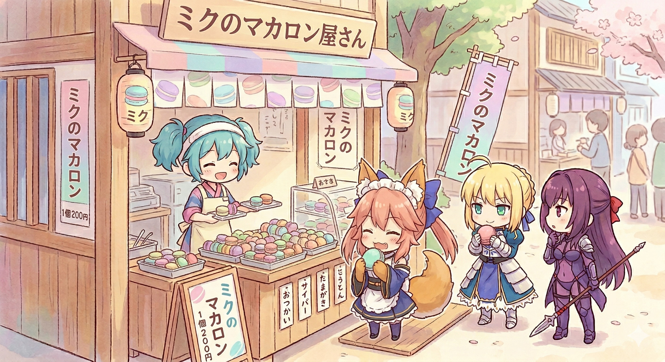 ミクちゃんのマカロン屋さん | の人気AIイラスト・グラビア