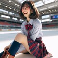 眼鏡女子 楓のアイススケート 3枚目