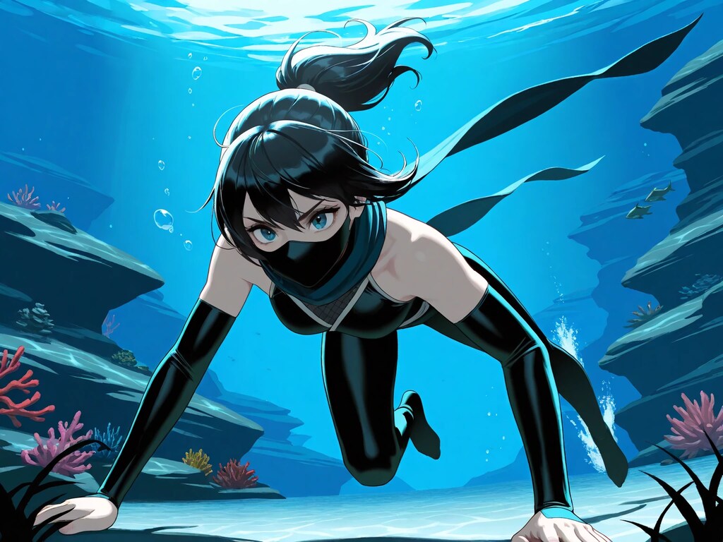 水中詰め合わせ 里を抜けたいくノ一さん編