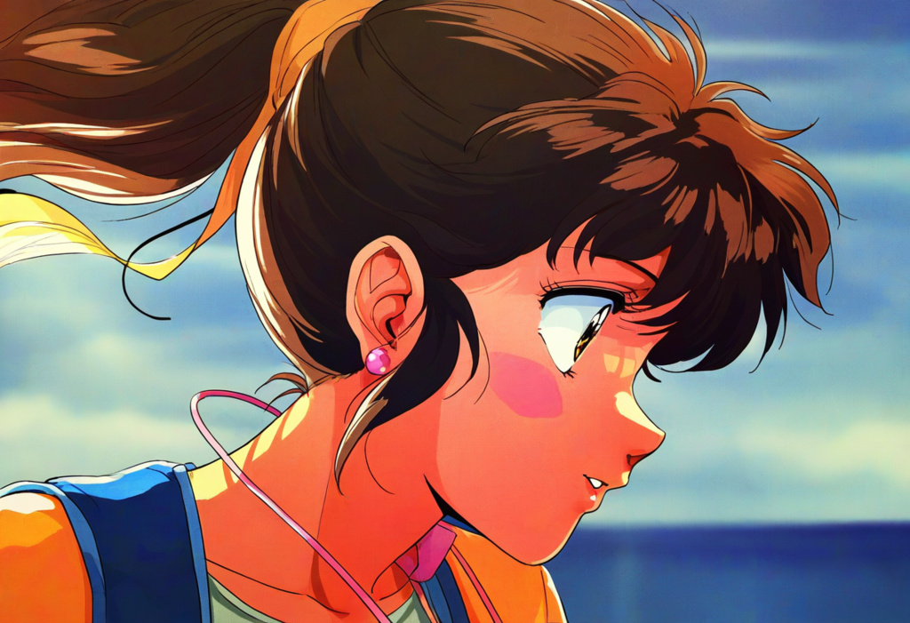 レトロなポニーテールさん達