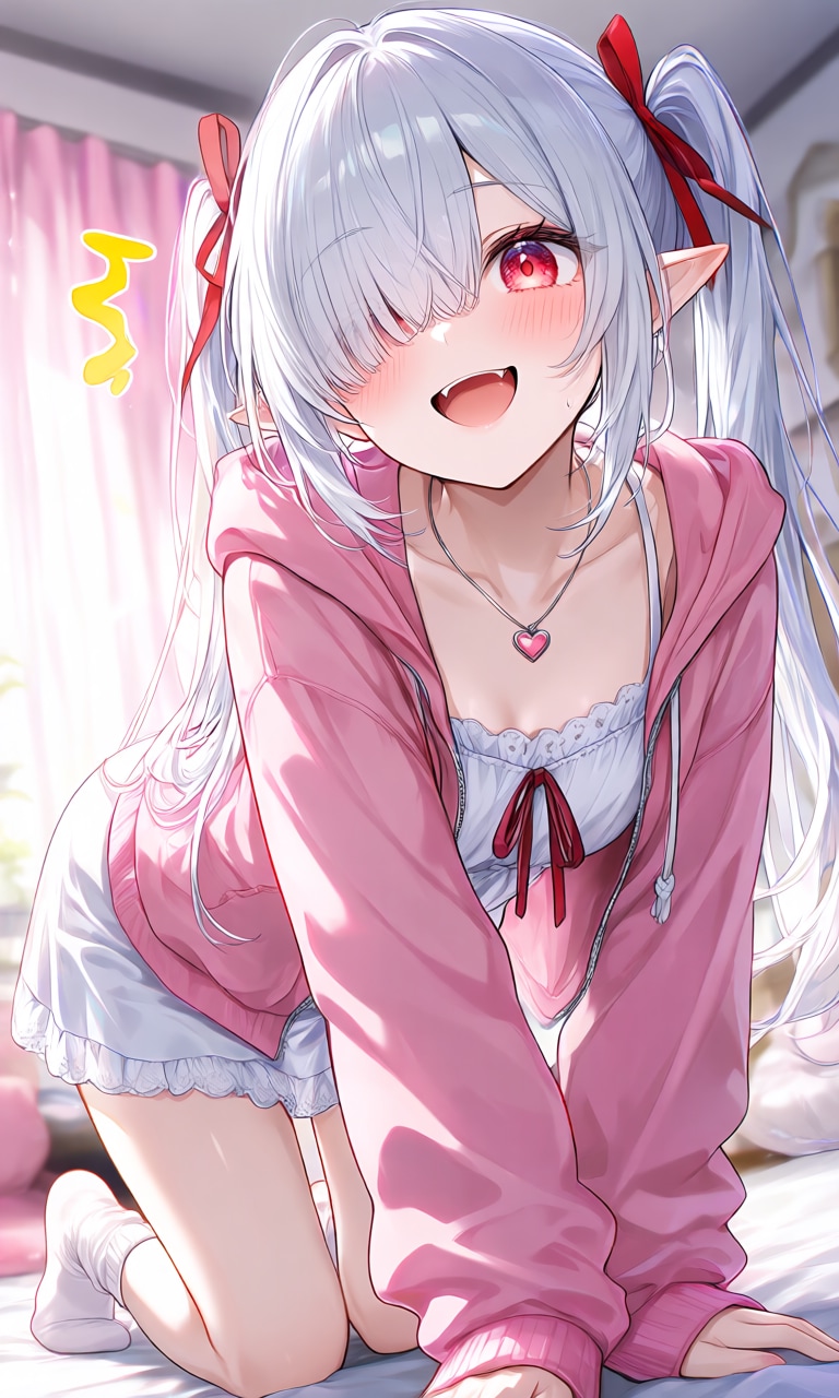 朝起こしにきたシロネさん1