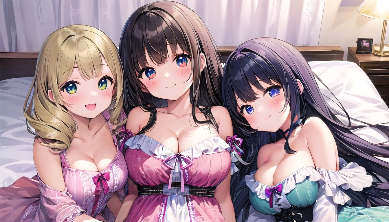 三姉妹と一緒💕