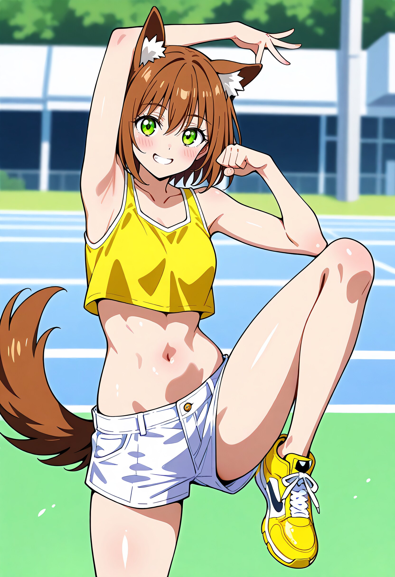【今日の腹筋】元気いっぱい犬娘