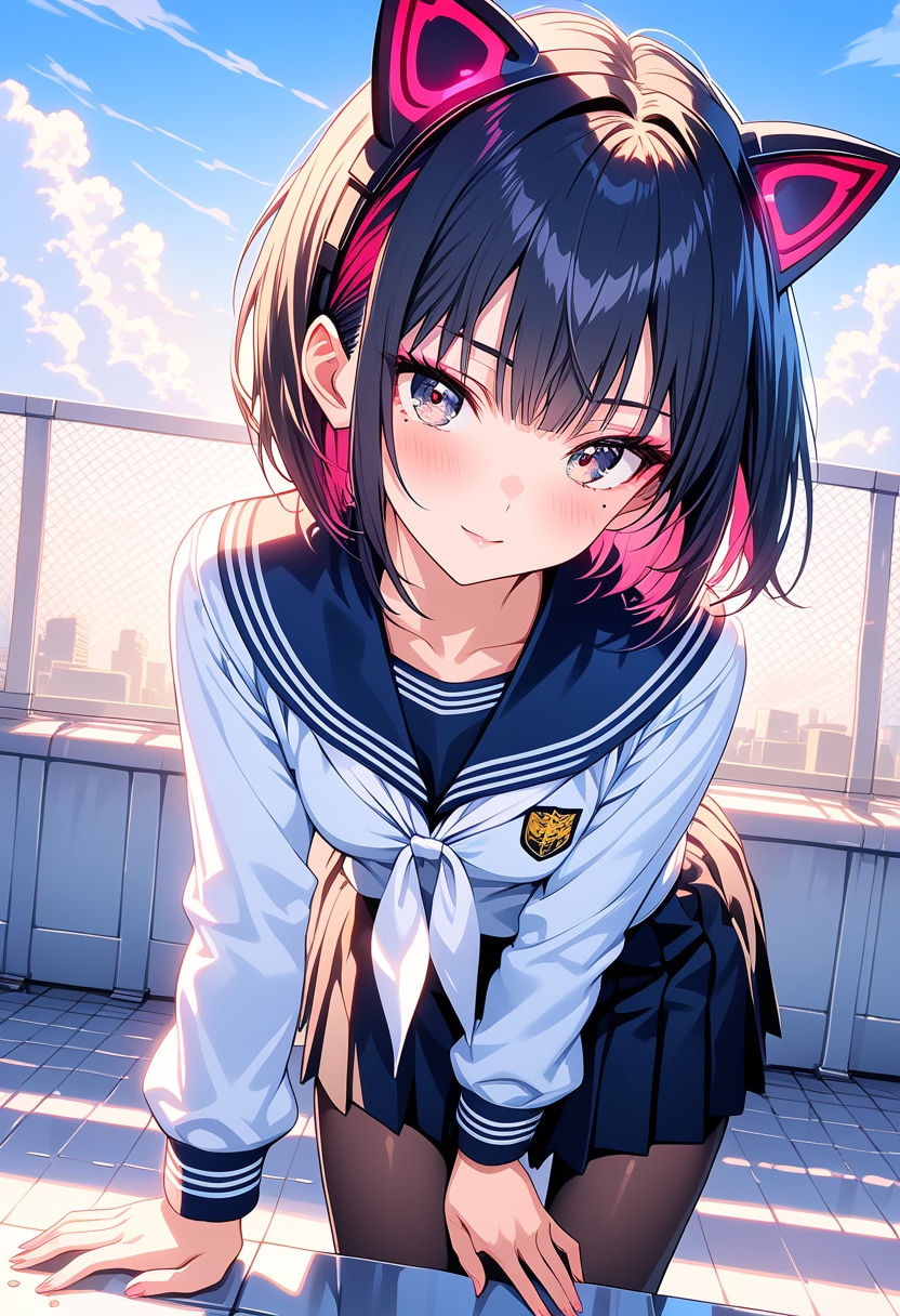 ねえ、こっち見てってばーｗ | の人気AIイラスト・グラビア