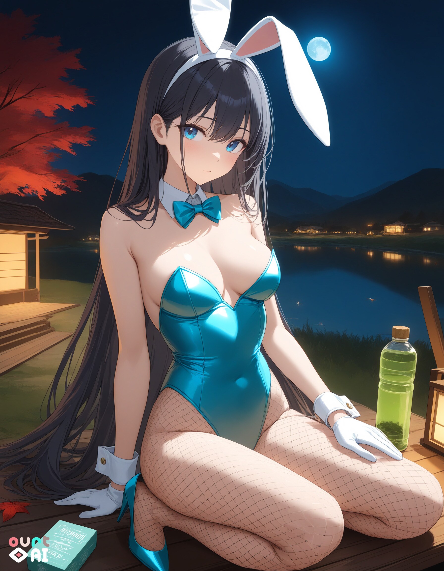 バニー葵さんと紅葉