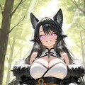 獣人族のオオカミちゃん 3枚目