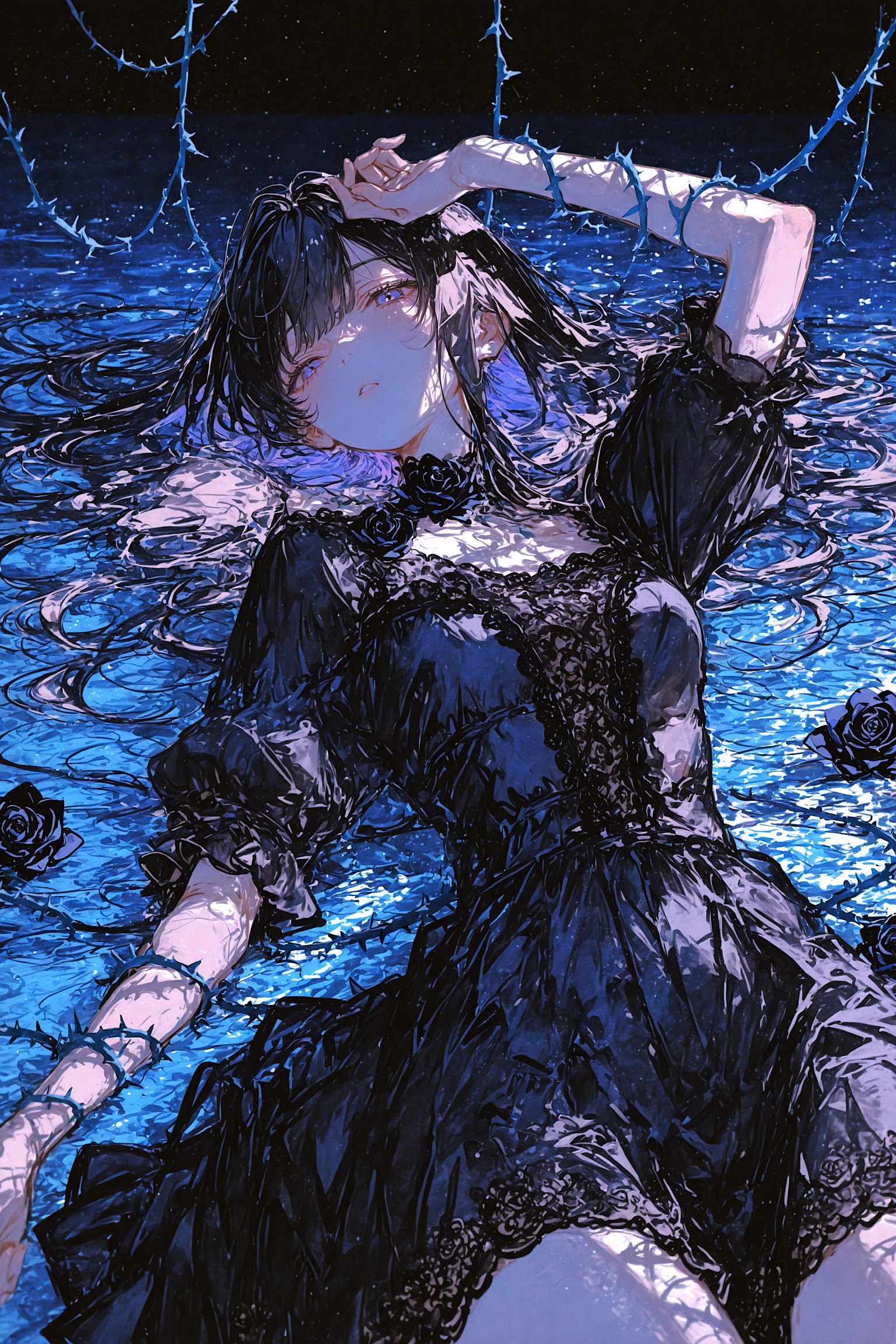 黒薔薇 | の人気AIイラスト・グラビア