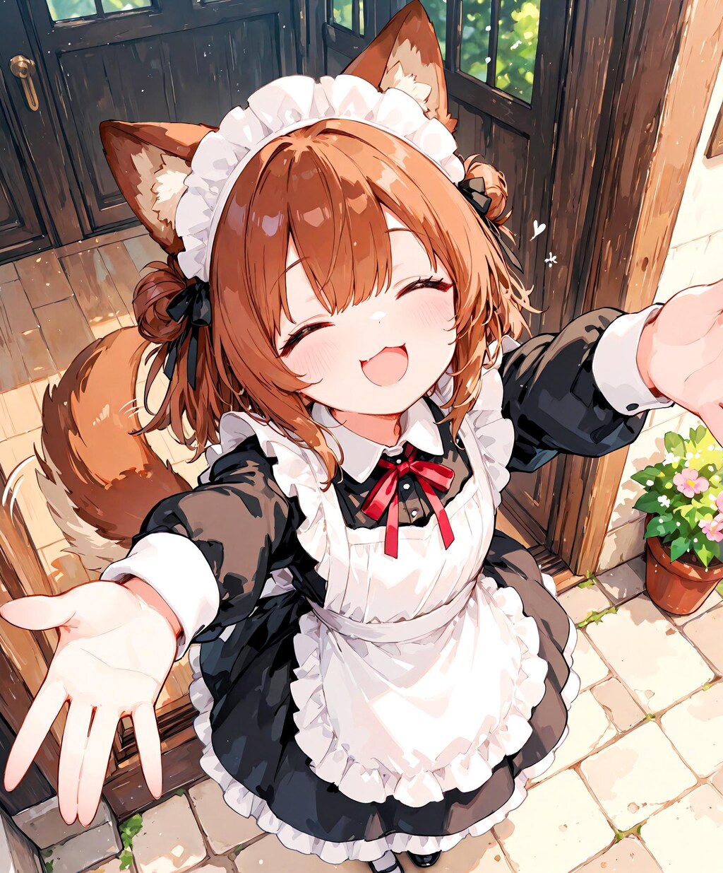 いぬみみメイド少女