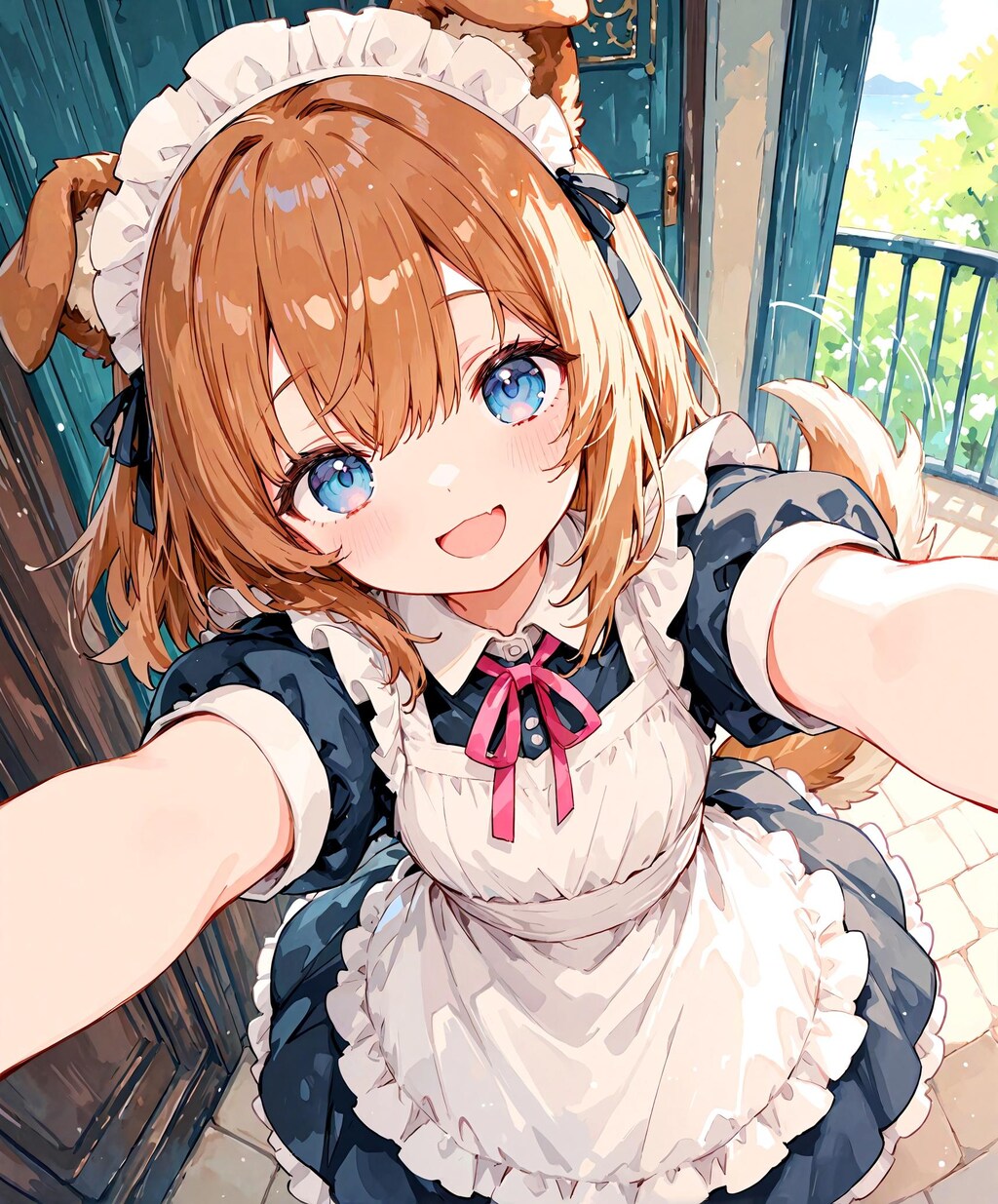 いぬみみメイド少女