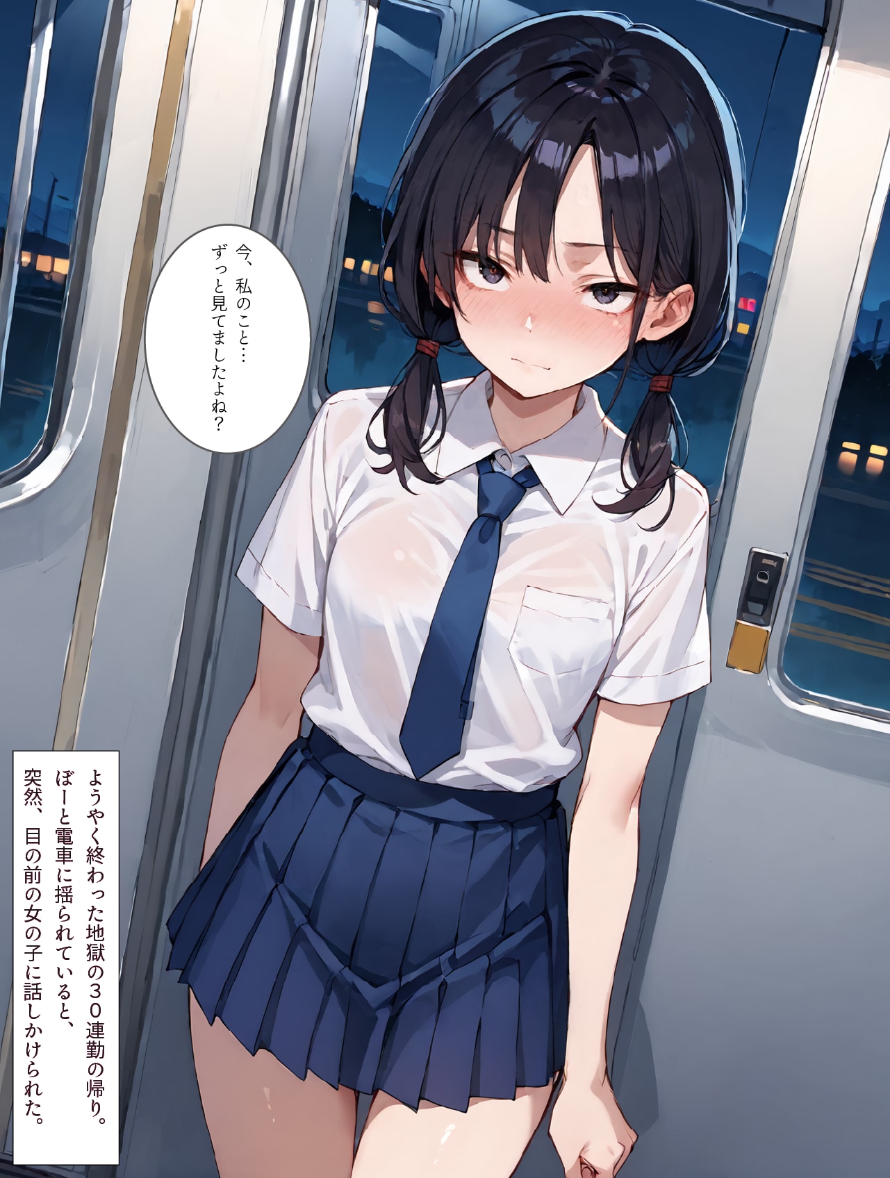 ジト目のメンヘラ女子に絡まれたのでそのまま持ち帰って、アヘ顔晒させて快楽堕ちさせた話 | の人気AIイラスト・グラビア