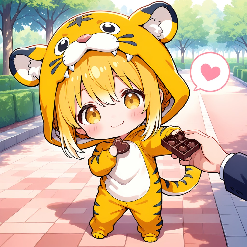 バレンタインの虎娘ちゃん