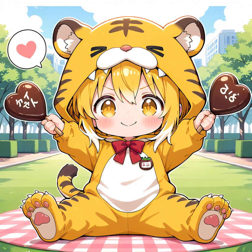 バレンタインの虎娘ちゃん