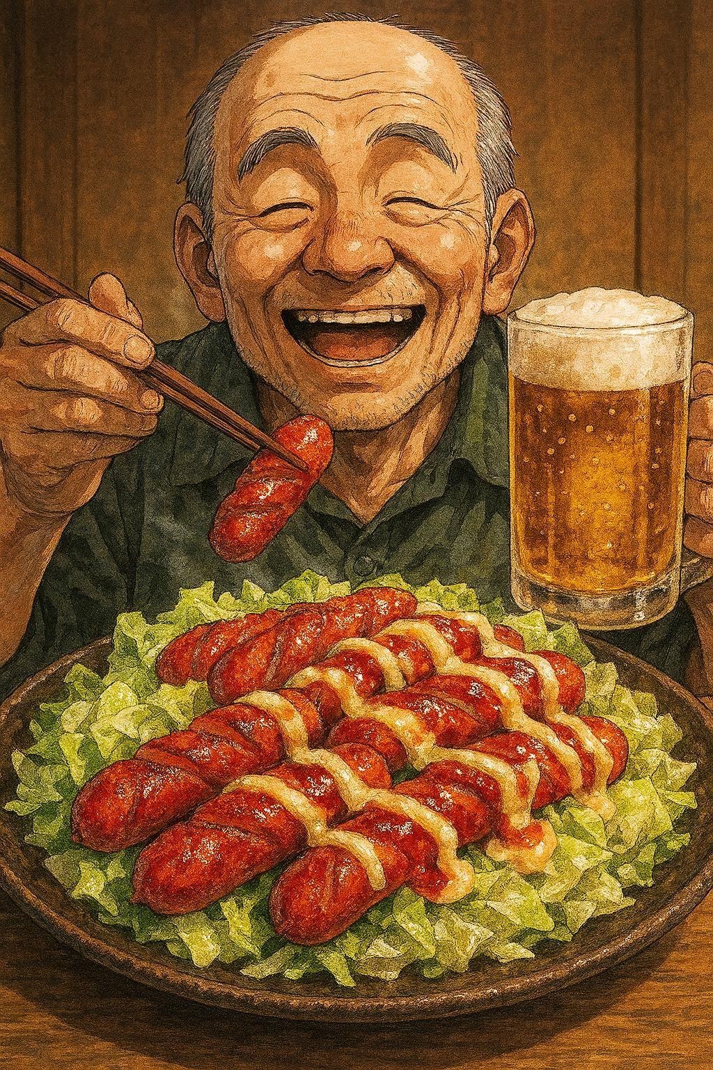 赤ウインナー炒め