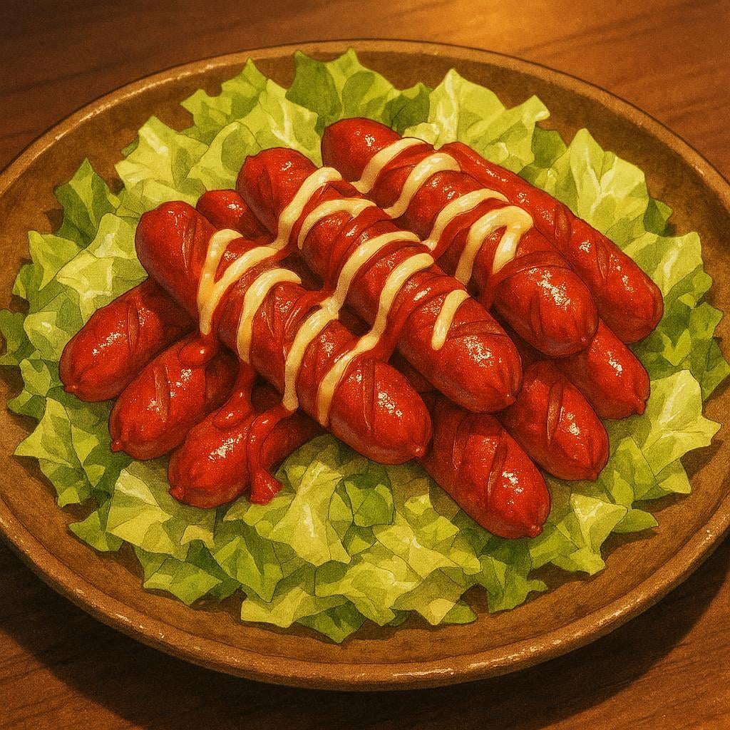 赤ウインナー炒め