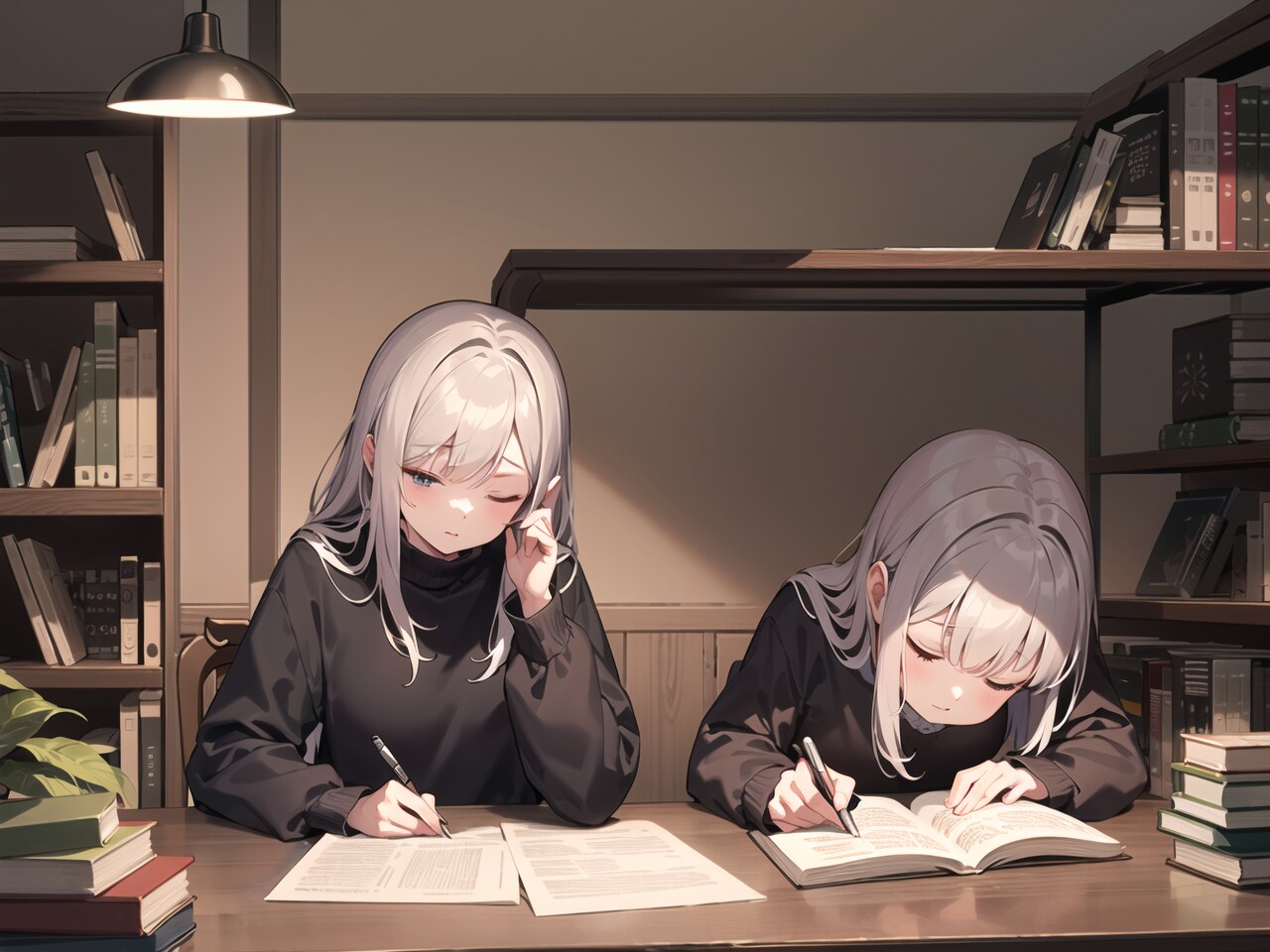 お姉さん！一緒に頑張りましょう！...zZ