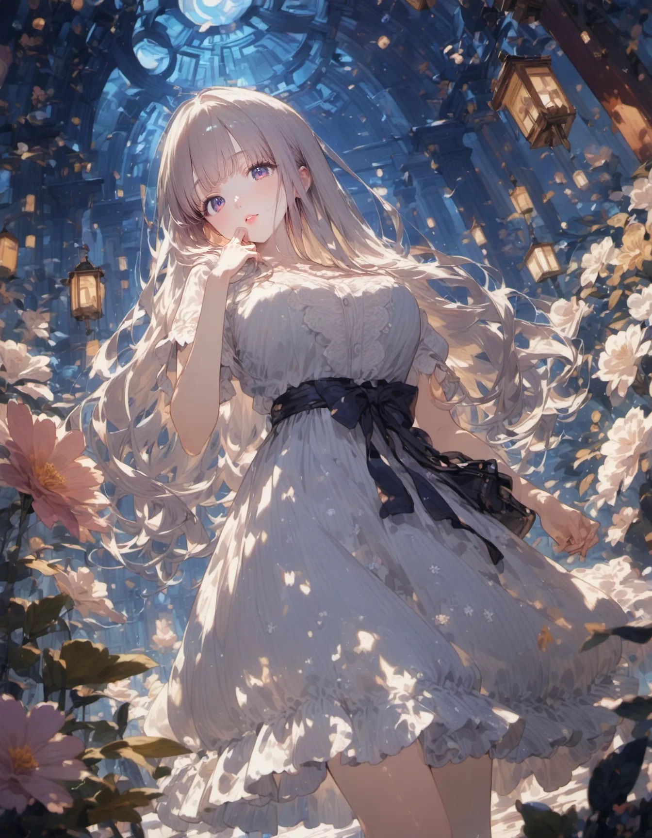 A Secret Garden Beneath Glass and Stars | の人気AIイラスト・グラビア