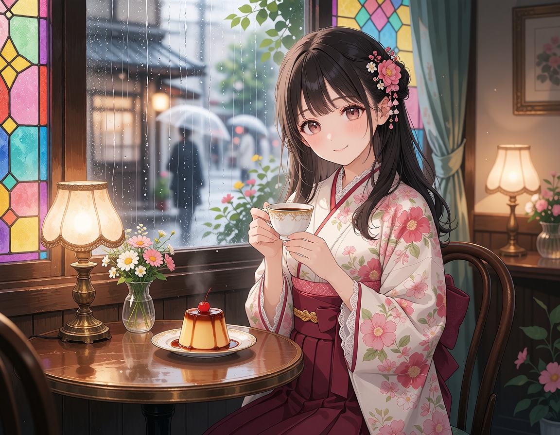 大正喫茶で待ち合わせ | の人気AIイラスト・グラビア