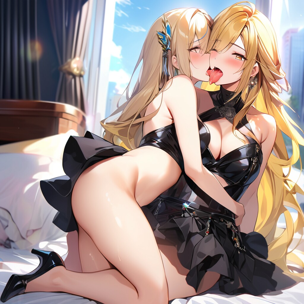 女性同士のエロいキス