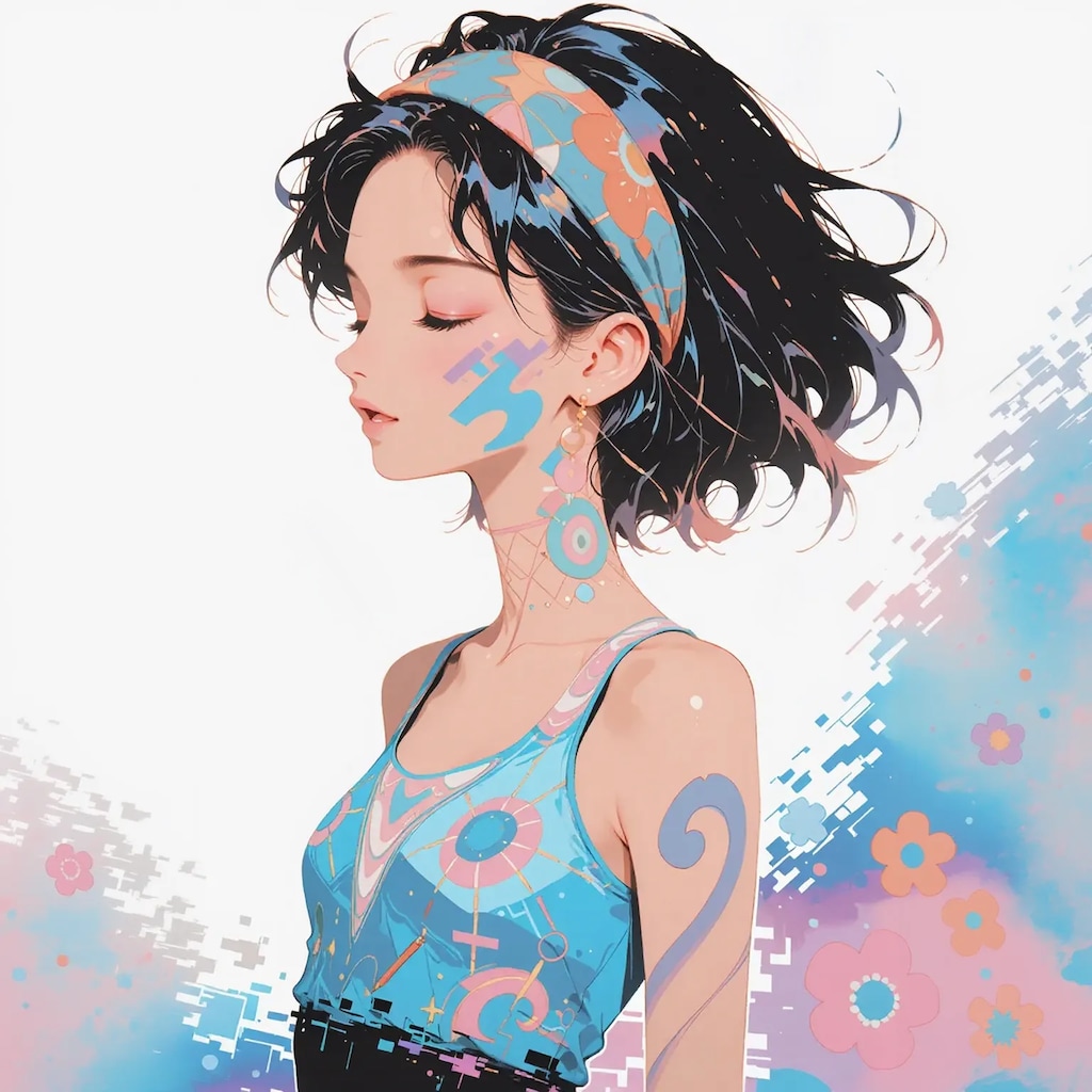 ヘアバンドの彼女