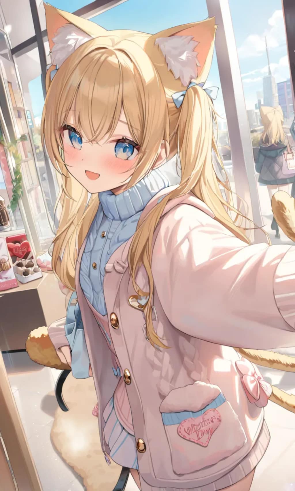 こるり「義理チョコあつめー」まや「いらんな」