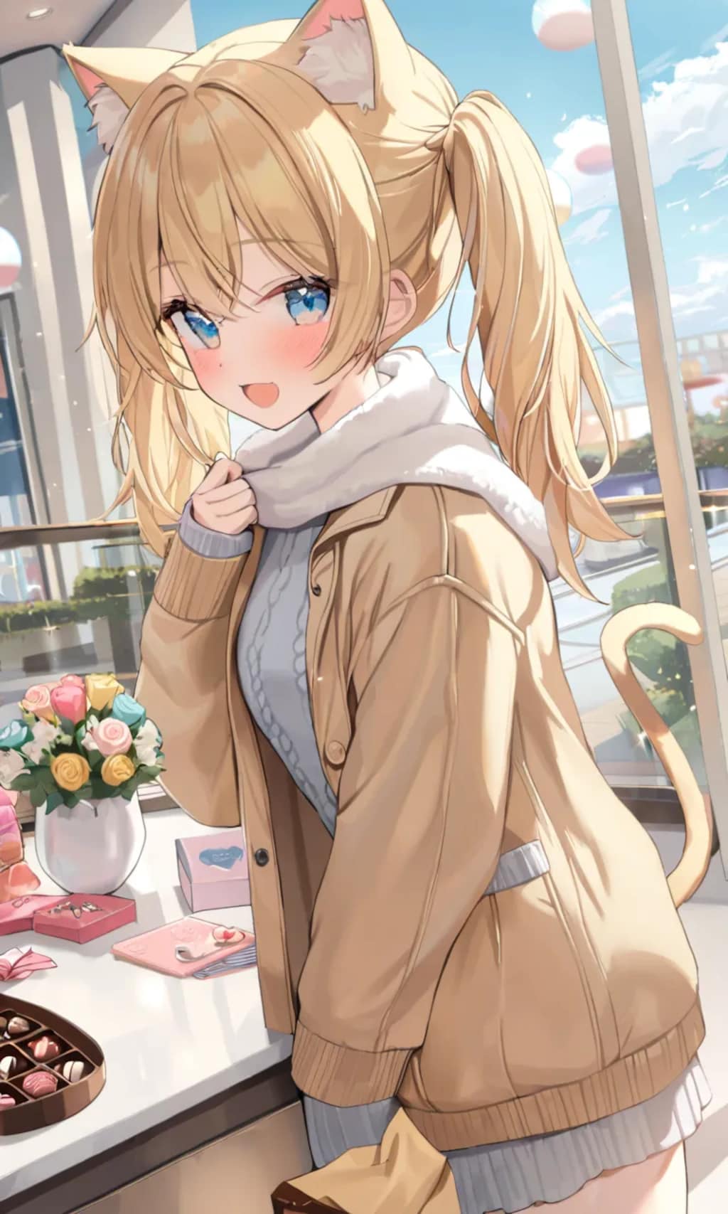 こるり「義理チョコあつめー」まや「いらんな」