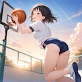 夕焼けシュート　~ 黒髪ボブのブルマ娘６7 ~ 3枚目