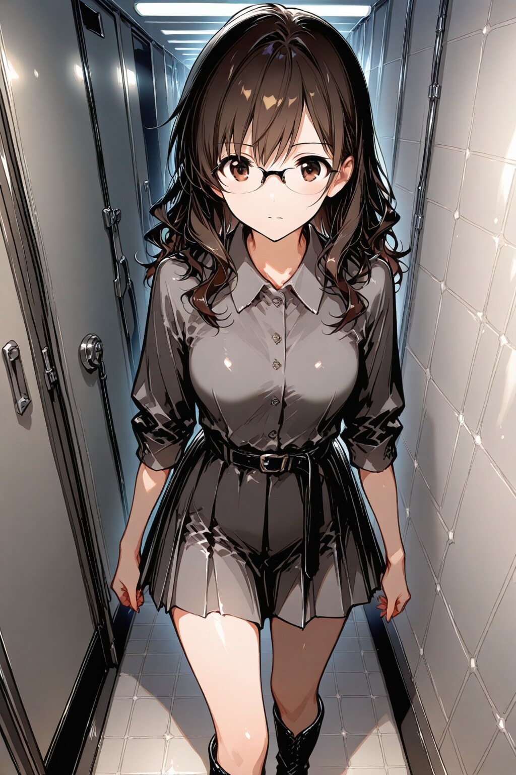 移動するメガネさん