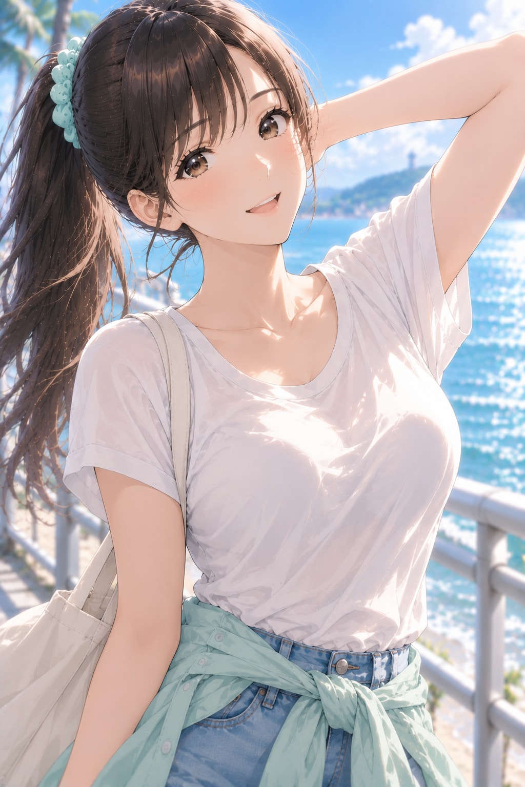 シンプルな白Tシャツ