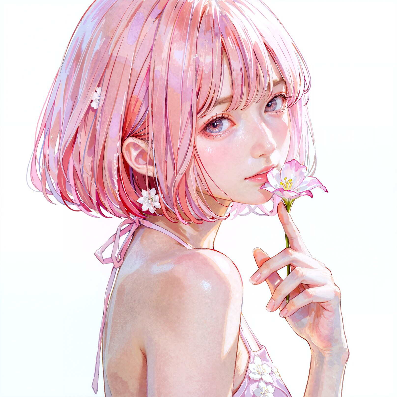 Freesia flower Girl