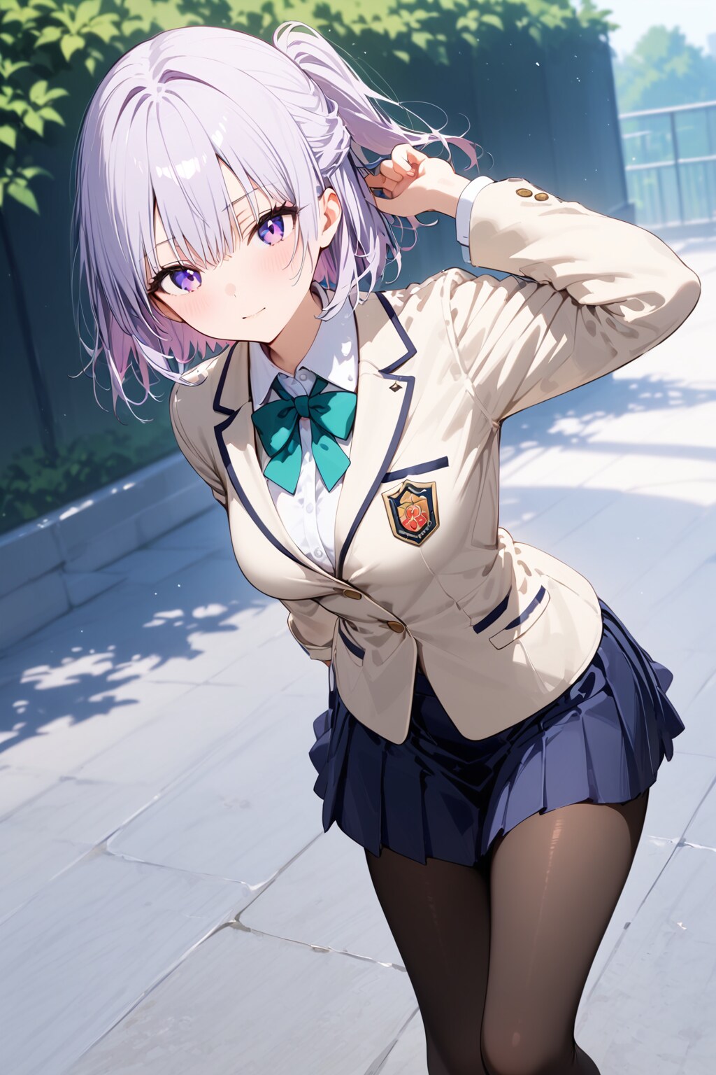 (877HQ)銀髪ちゃん制服（ブレザー）