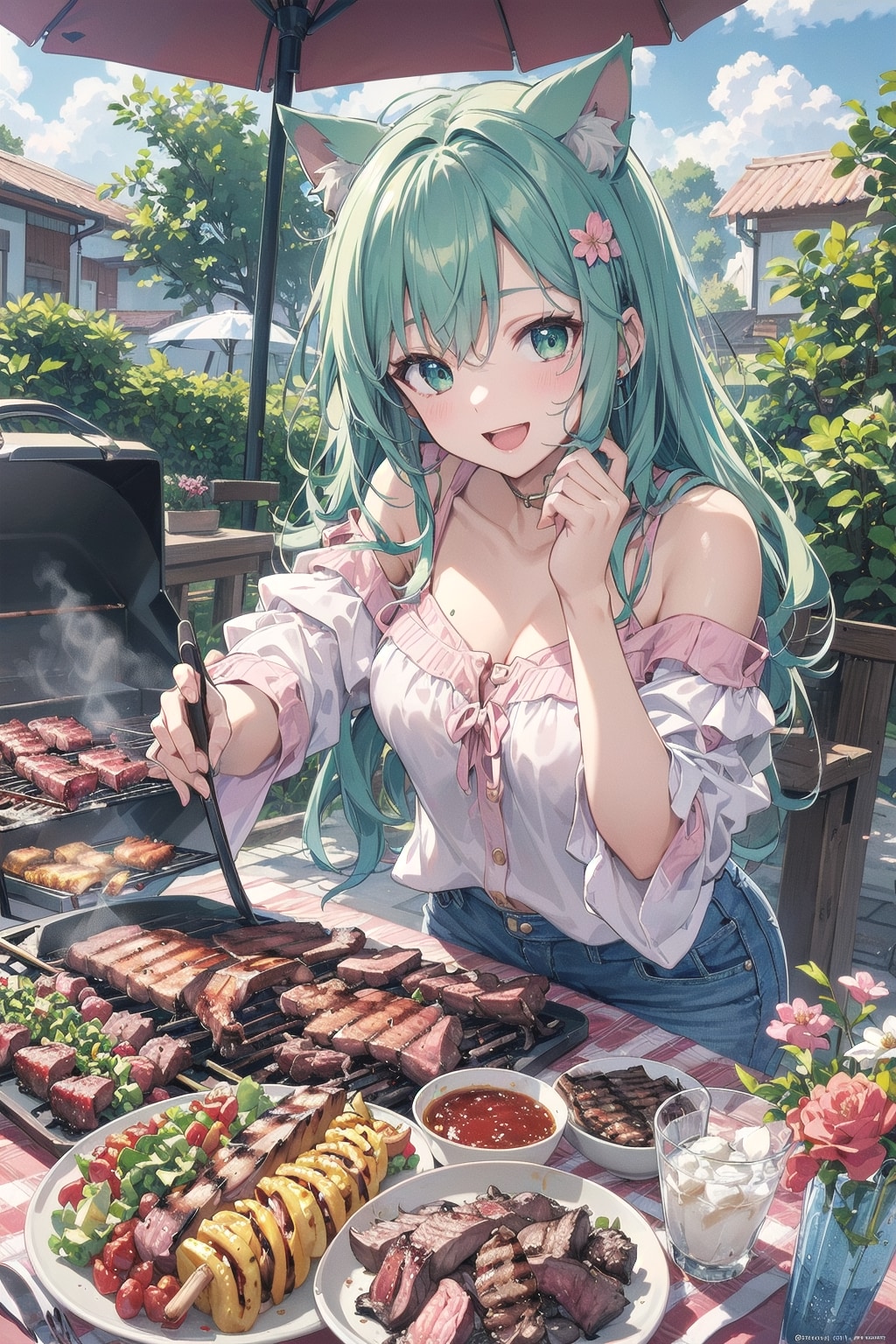 バーベキューいかがでしょうか🎶🐱🍖