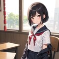 セーラー服の少女 4枚目