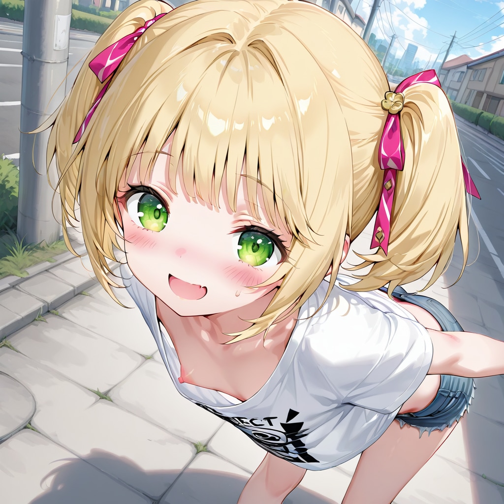 無自覚胸チラ