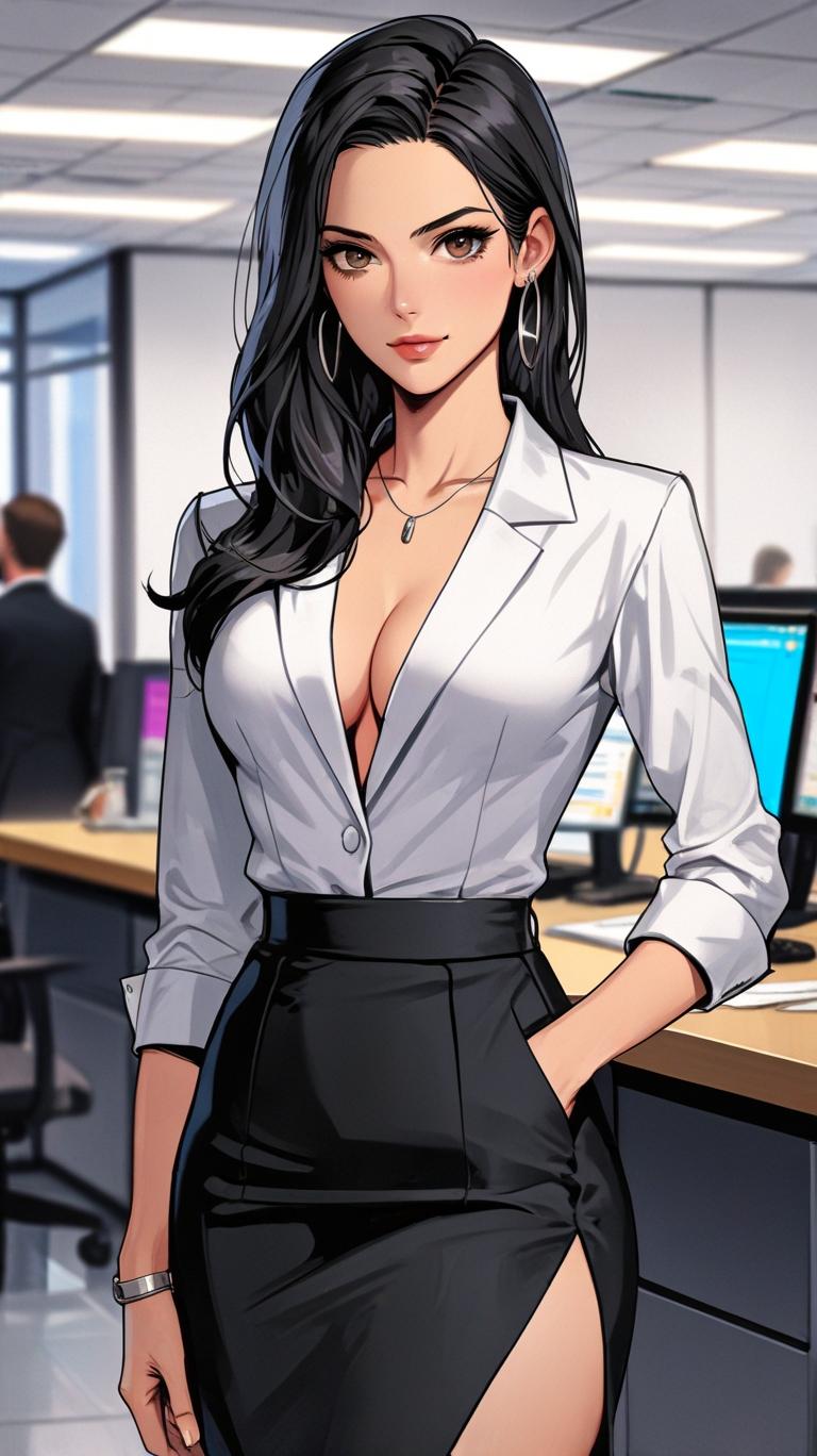 習作：クールビューティ・オフィス編 | の人気AIイラスト・グラビア