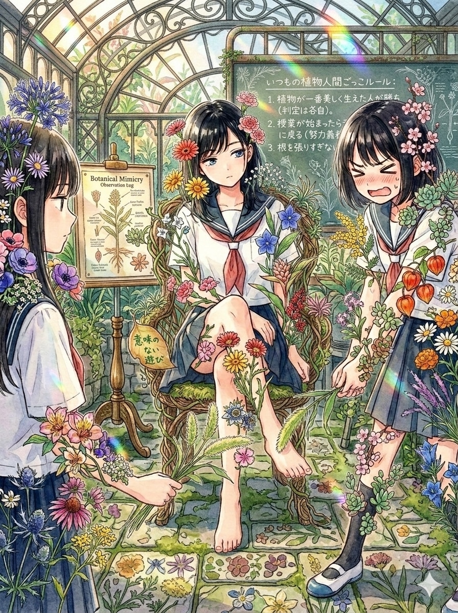 植物が一番美しく生えた人が勝ち | の人気AIイラスト・グラビア