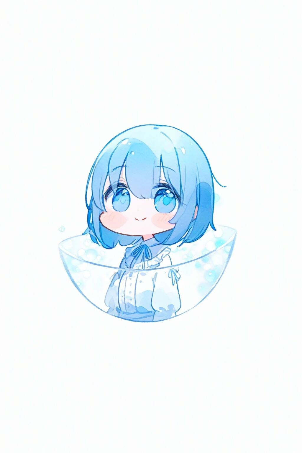 水色の女の子