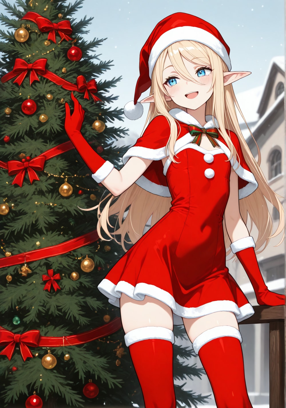 クリスマスのシスター＆サンタコスプレ |  ルーチェ | の人気AIイラスト・グラビア