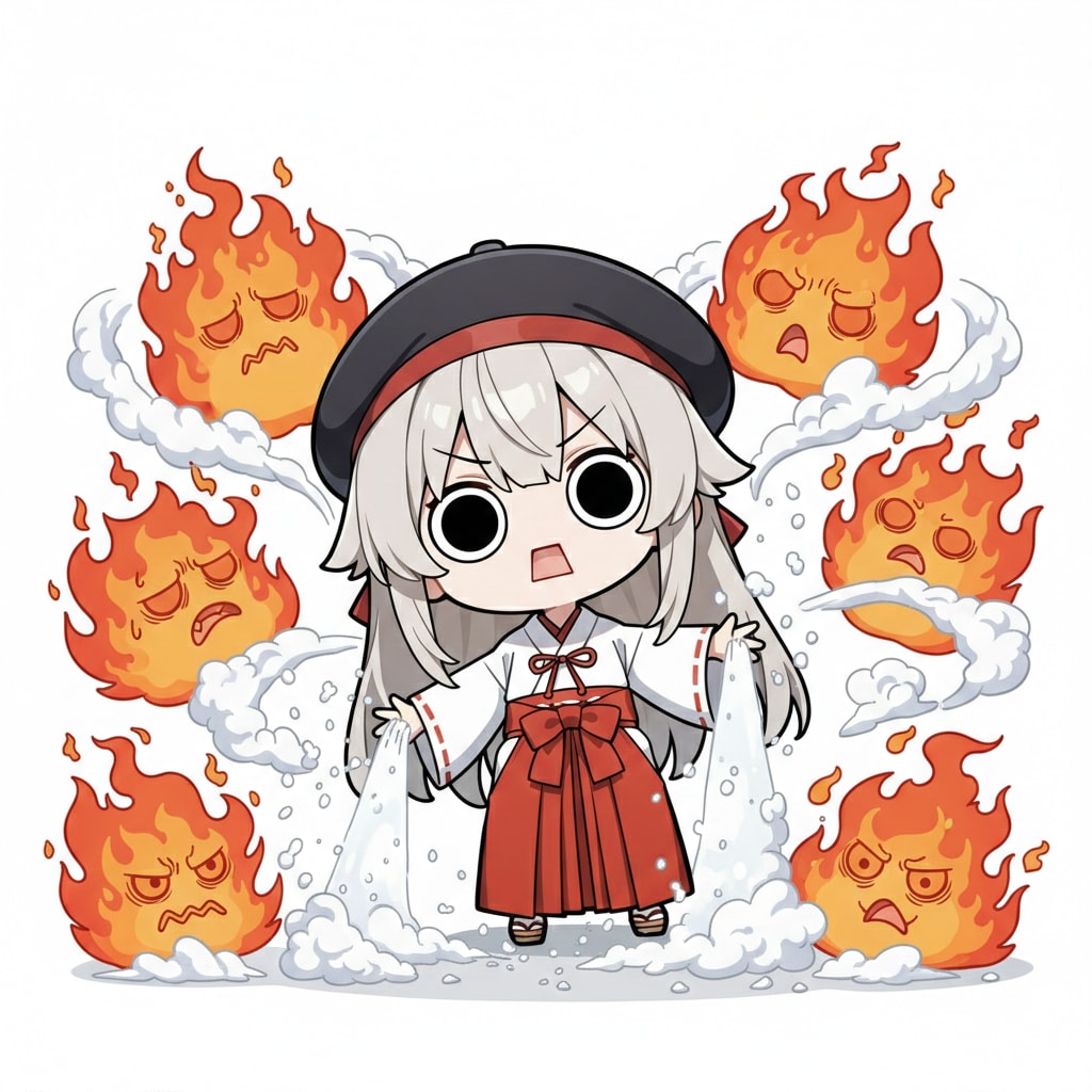 塩を撒いてしまいよったえらいこっちゃ嬢