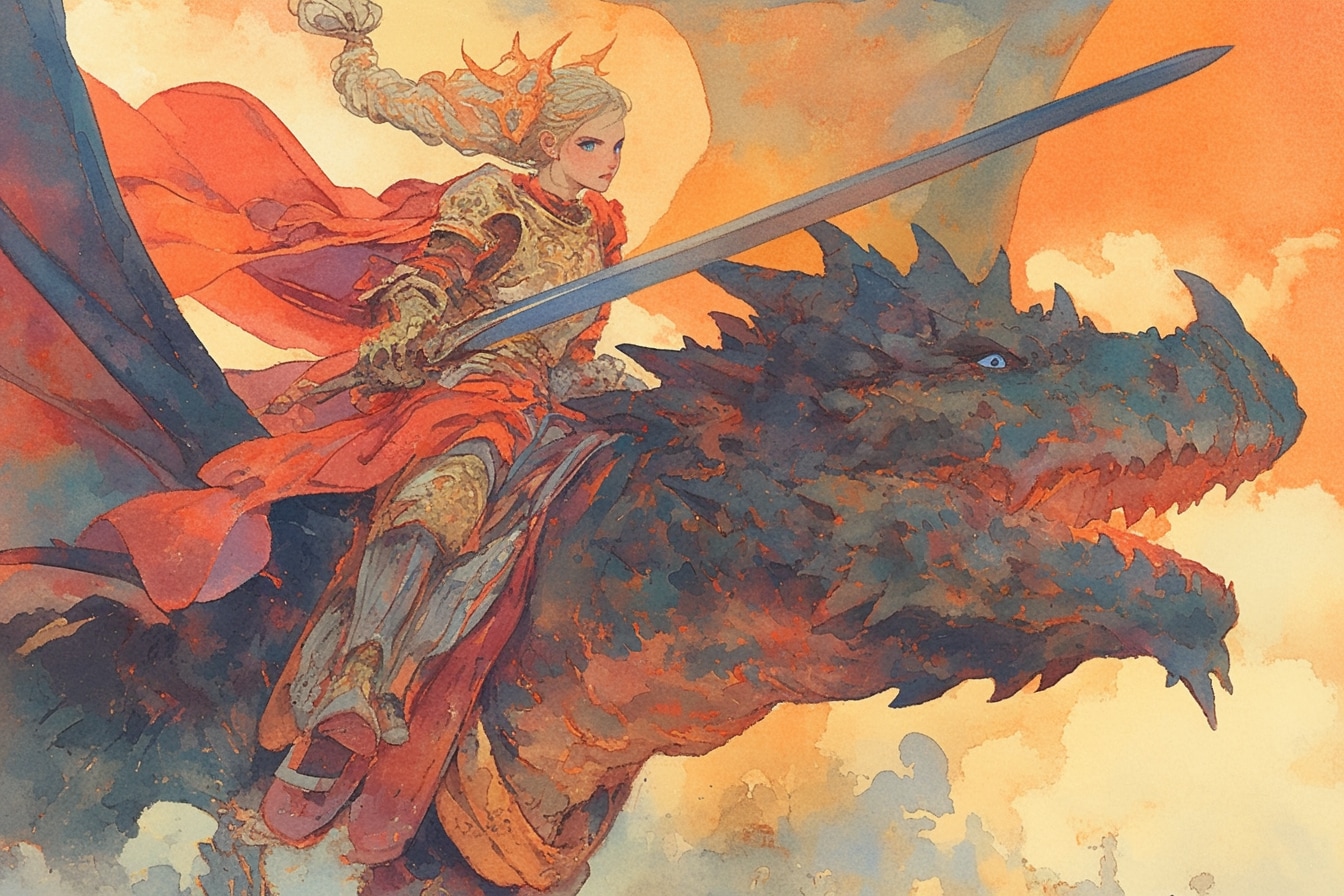 ドラゴンと少女（竜騎士）11 | の人気AIイラスト・グラビア