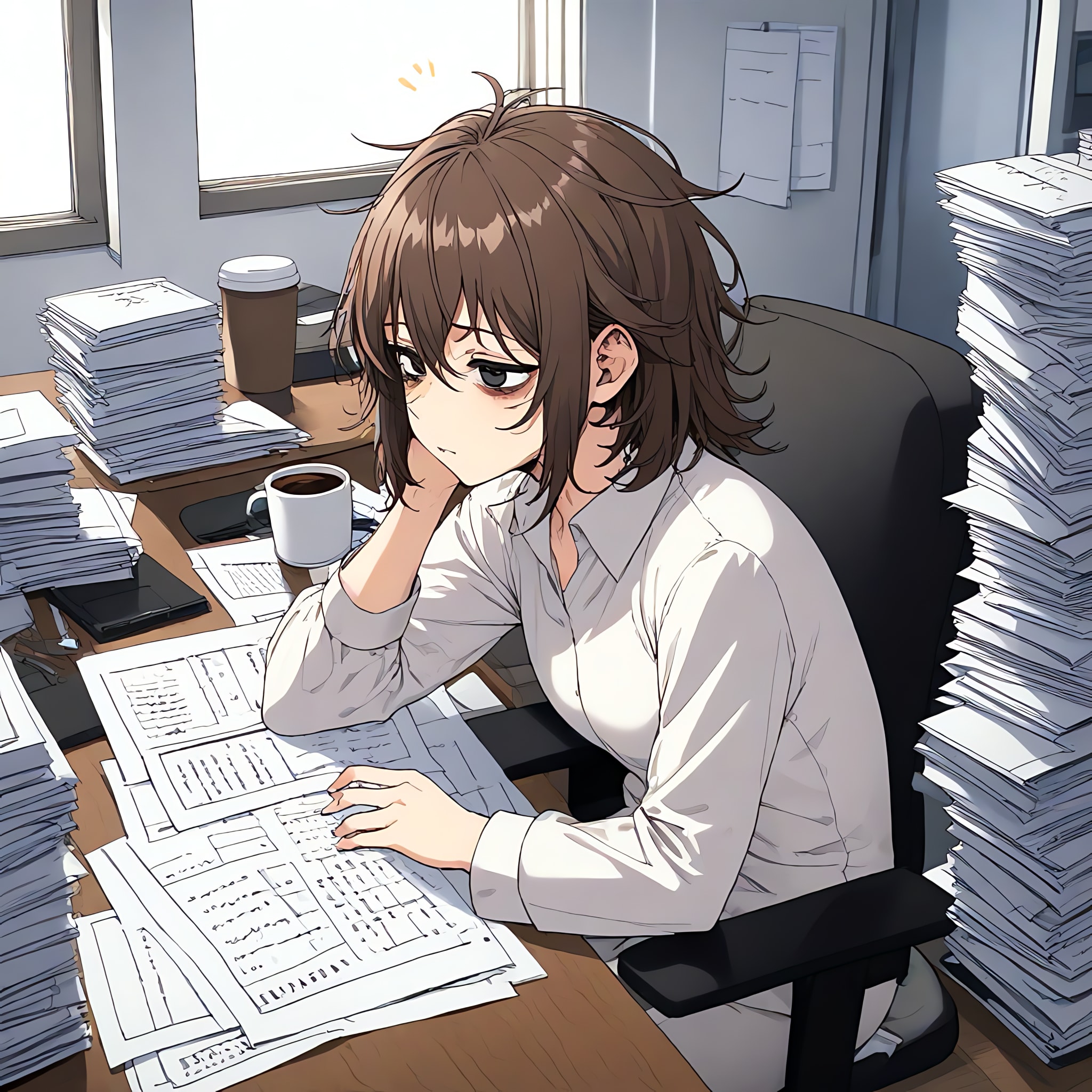 徹夜明け | の人気AIイラスト・グラビア