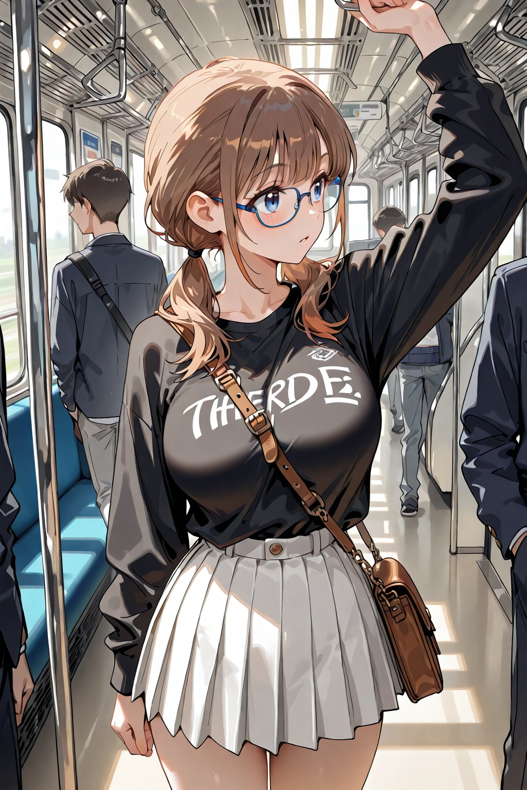 電車で BN01 | の人気AIイラスト・グラビア