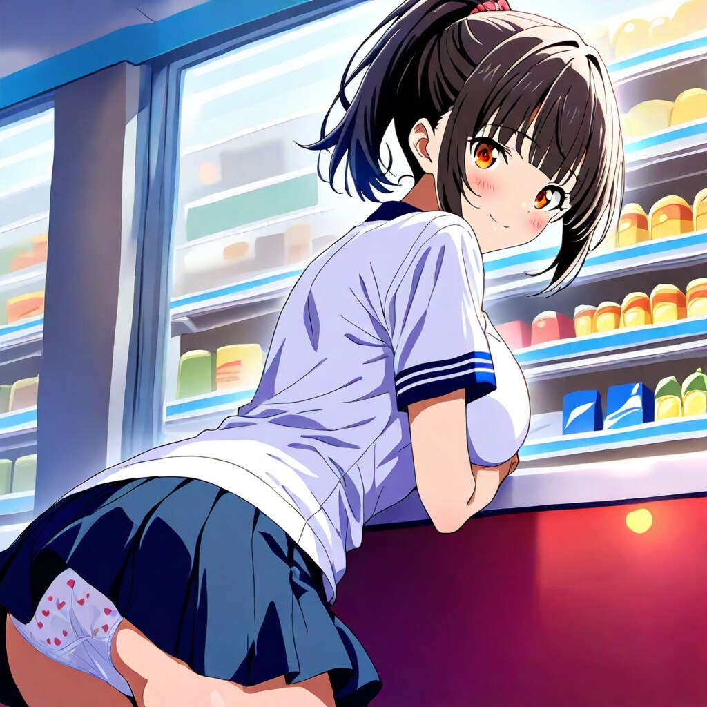 制服パンチラ