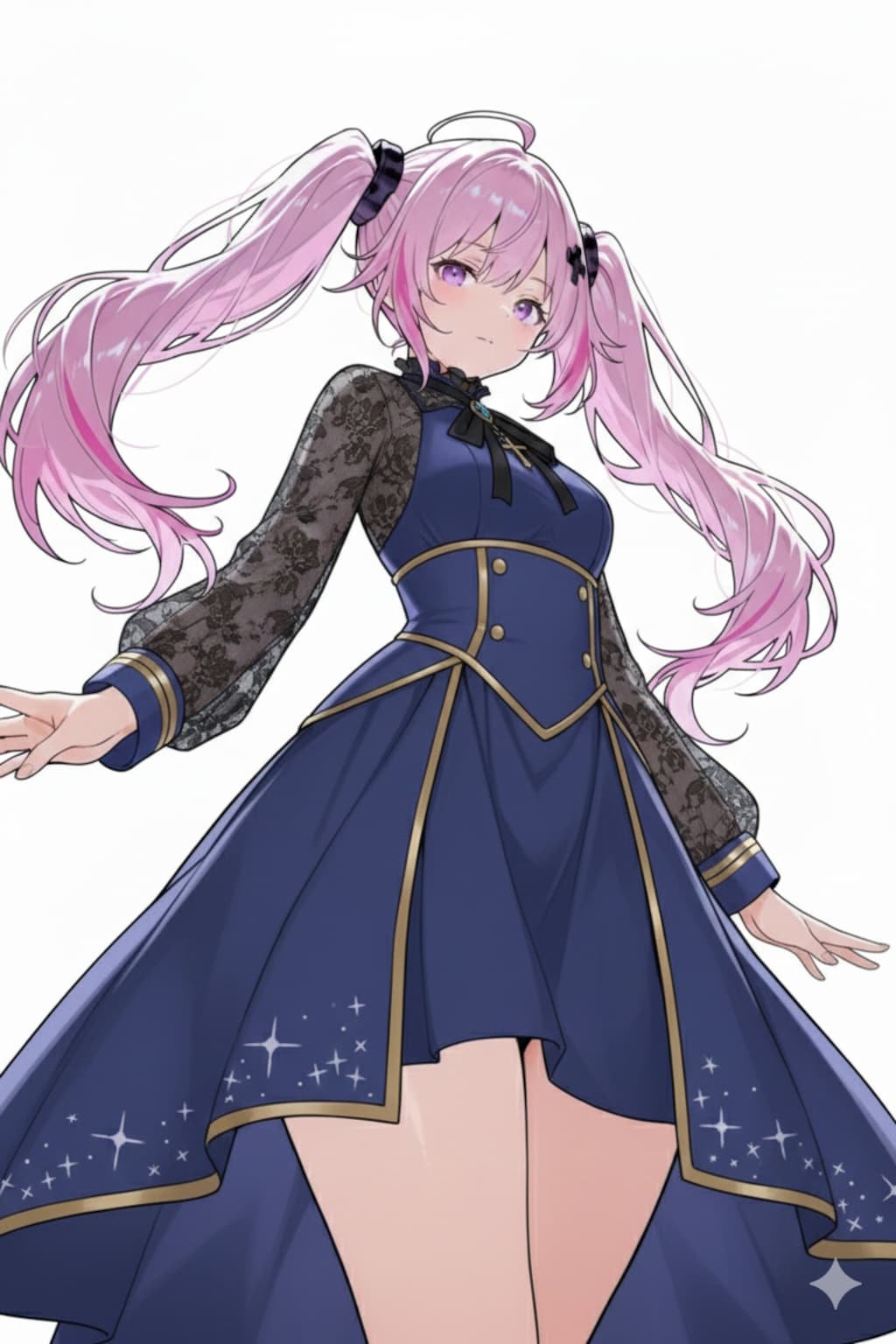 いくつかセレスの服装とポーズを変えて見た