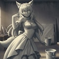 こんこんと石膏像 3枚目
