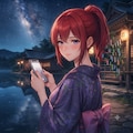 ポニテとゆかた 3枚目