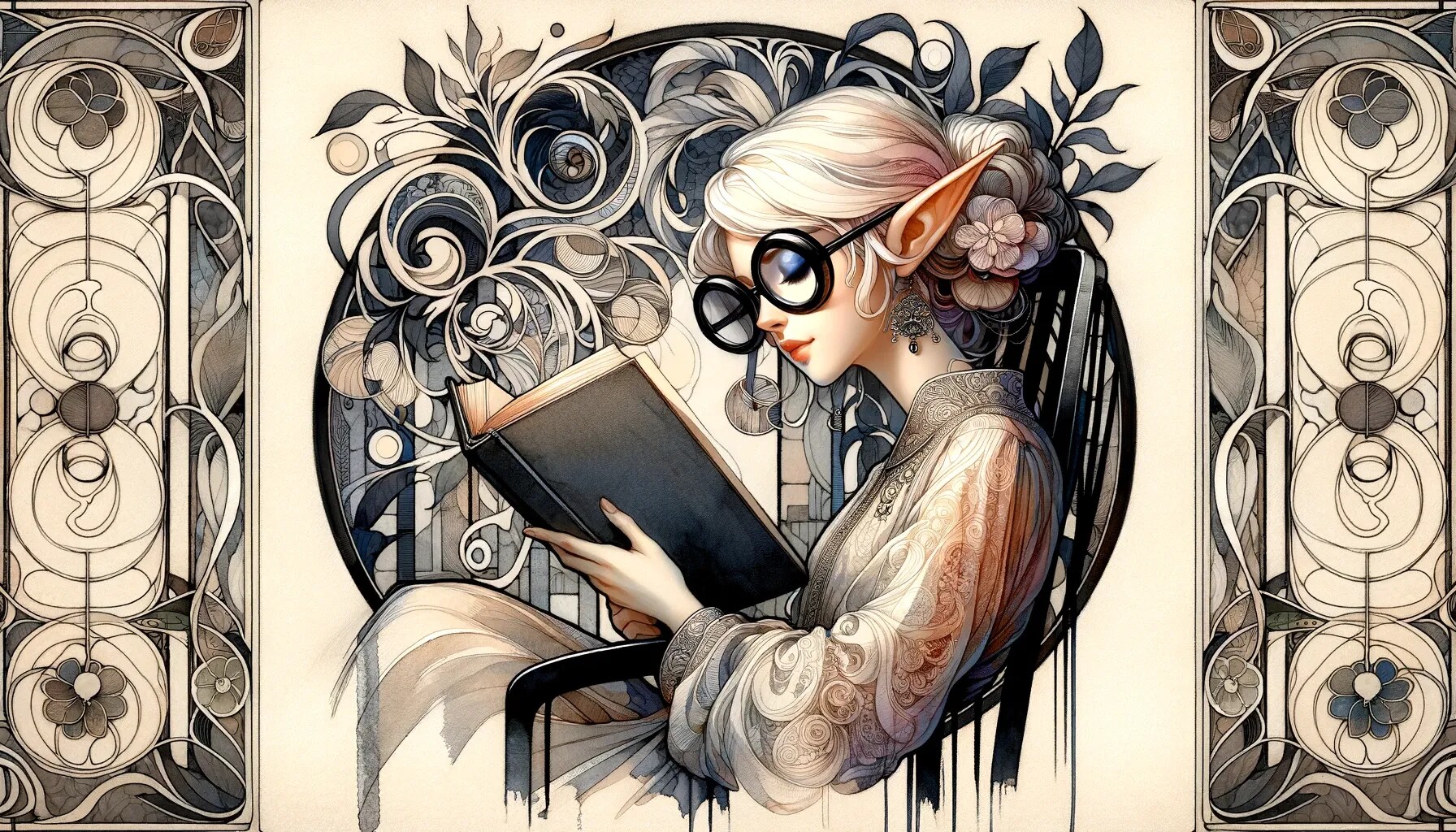 メガネの擬人化エルフ姉さんDLE